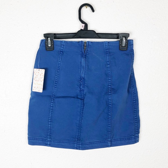Free People • Modern Femme Mini Skirt Lapis Lazuli - Picture 3 of 3